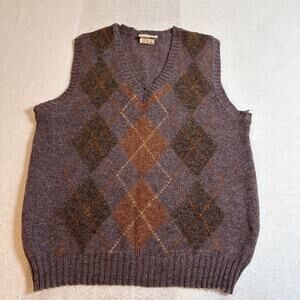 Vintage Classics 1970s/80s Argyle Sweater Vest Size Medium